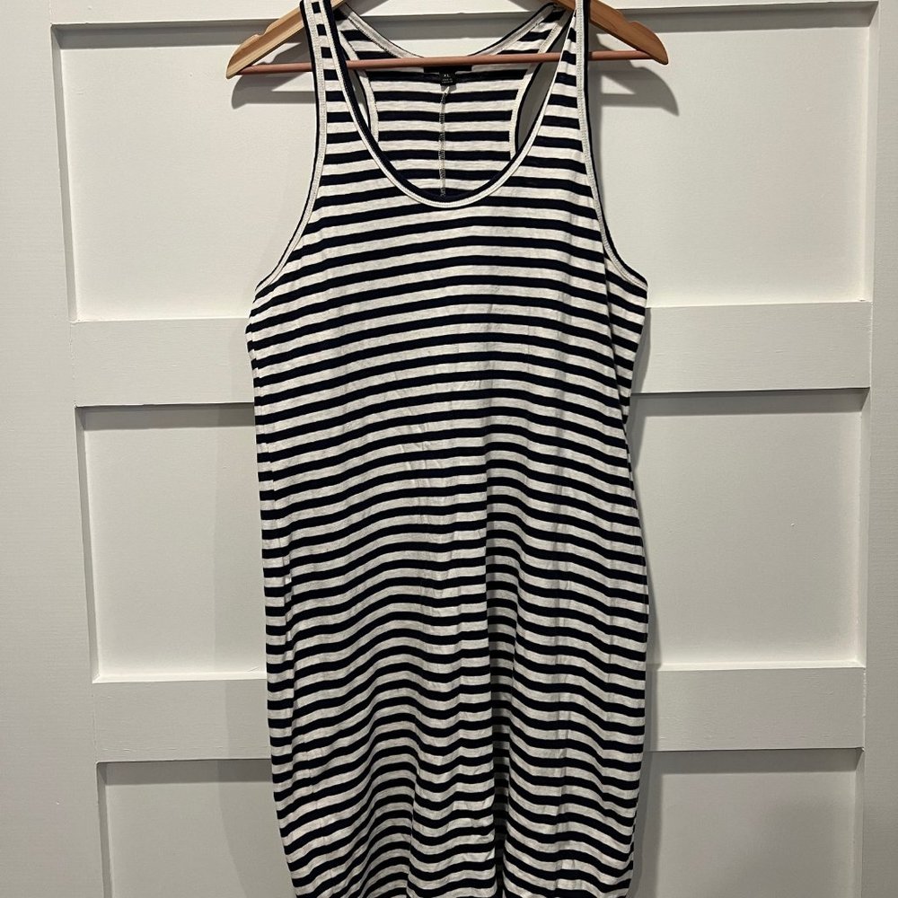 Re-Imagined by J. Crew Striped Racerback Tank Dress Women's Size XL